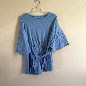 Forever21+ Front-Tie Flowy Blouse